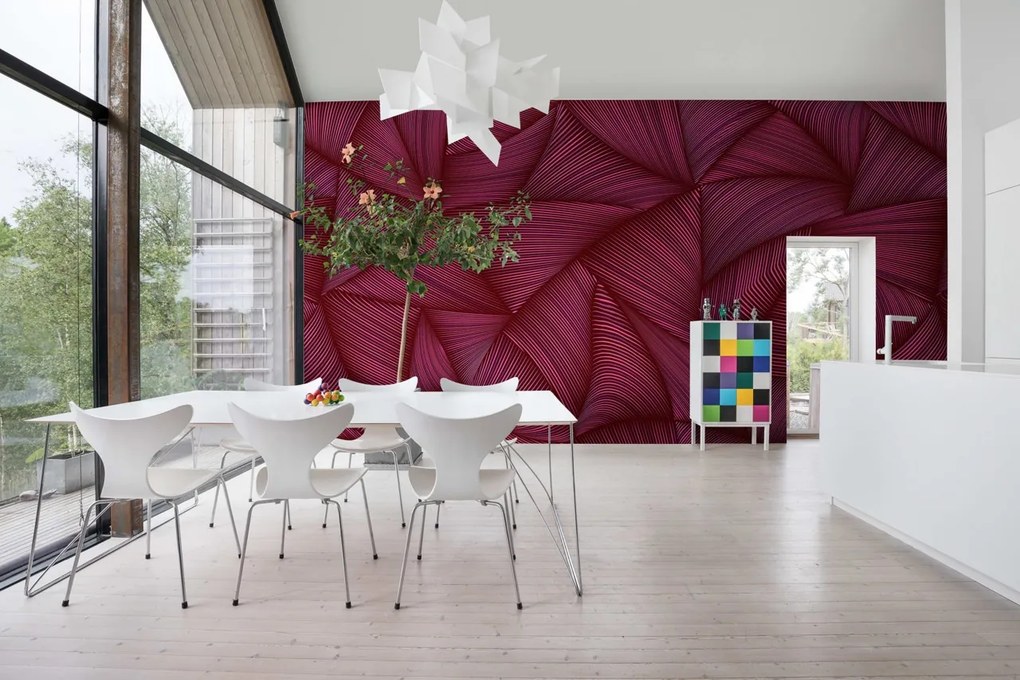 Fototapet, Candy Straps, Raspberry, Rebel Walls
