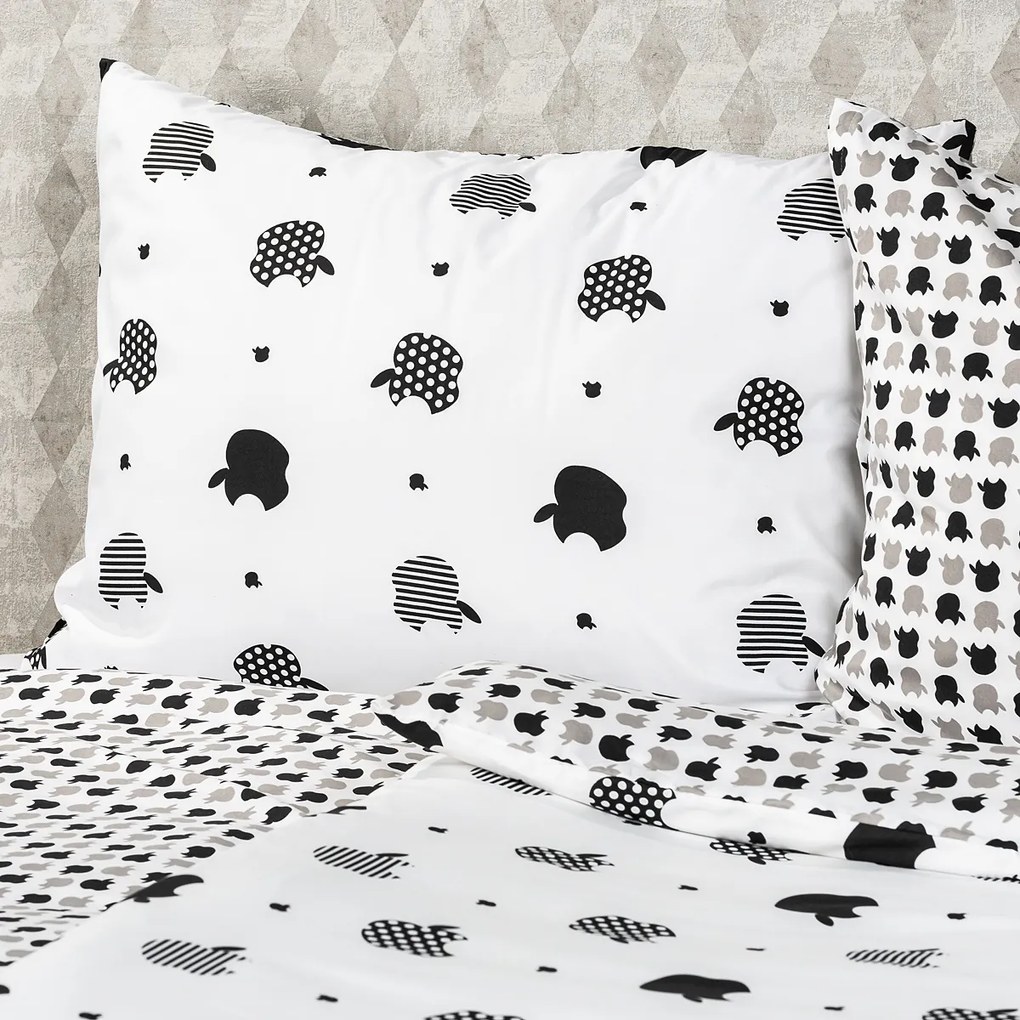 Lenjerie de pat micro 4Home Appletime, 140 x 200 cm, 70 x 90 cm