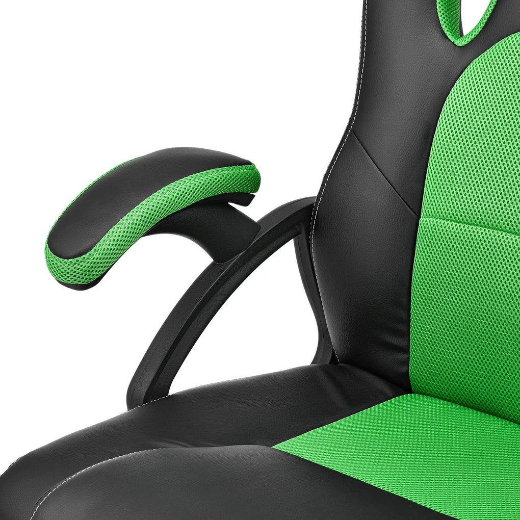 Jusky Scaun de birou Montreal - negru/verde