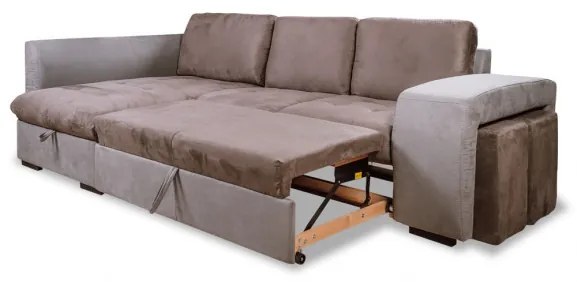 Coltar Extensibil Cu Lada Bata, Stanga, 5 Locuri, 267 X 153 Cm