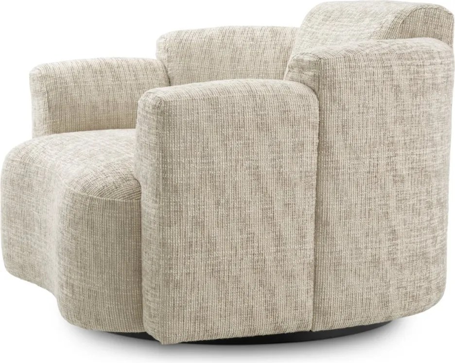 Fotoliu pivotant LUX tesatura Creststone beige Marbella