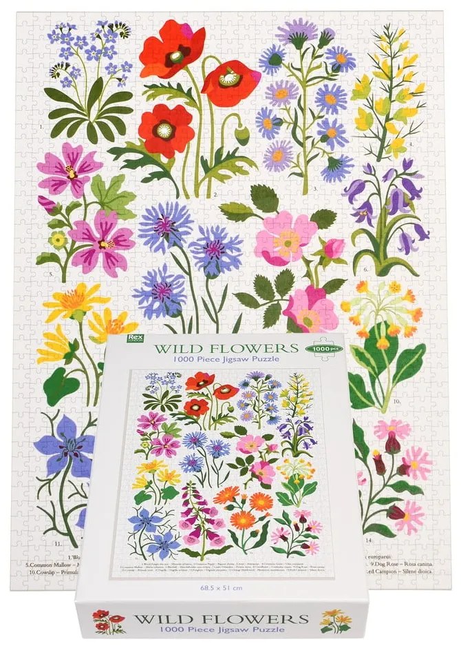 Puzzle (număr de piese 1000) Wild Flowers – Rex London