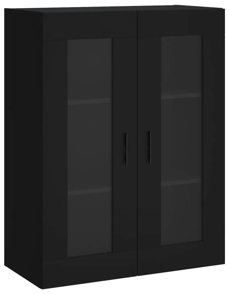 828493 vidaXL Dulap cu montaj pe perete, negru, 69,5x34x90 cm