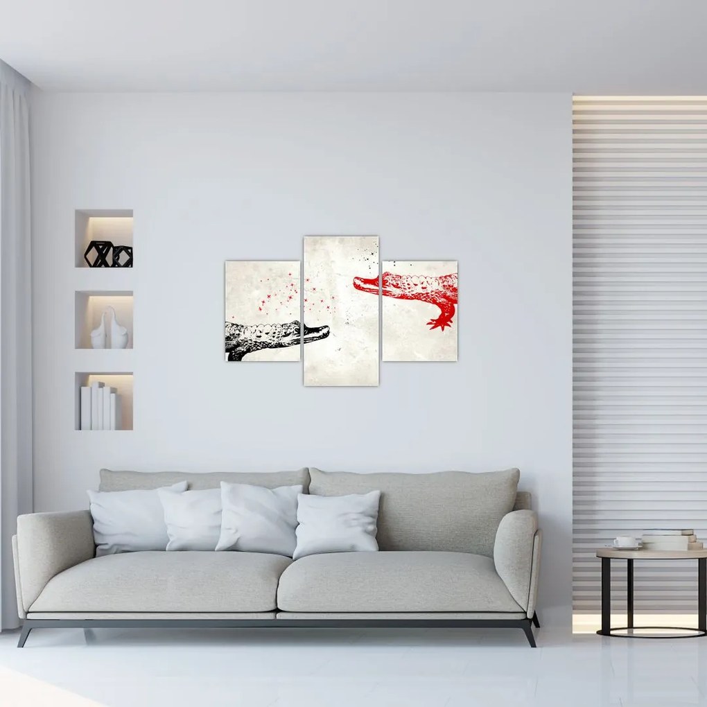 Tablou - Crocodili (90x60 cm)