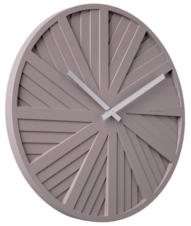 Ceas de perete Karlsson Slides, ø 40 cm, gri