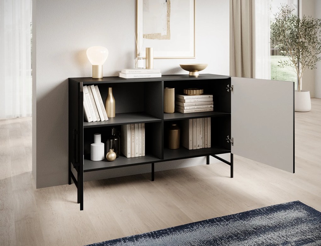 Comoda RAFTT 120x80cm, neagra