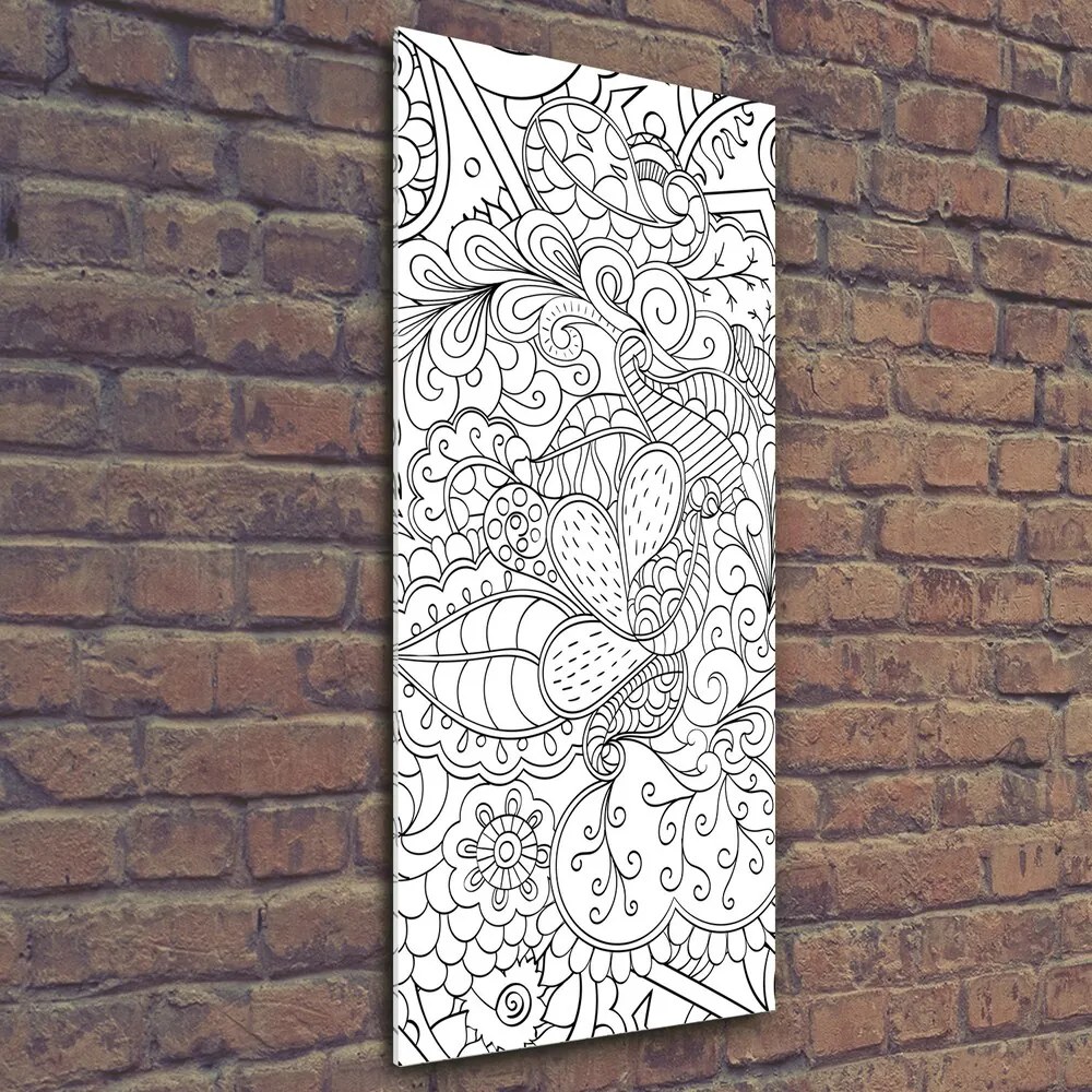Imagine de sticlă Zentangle fundal