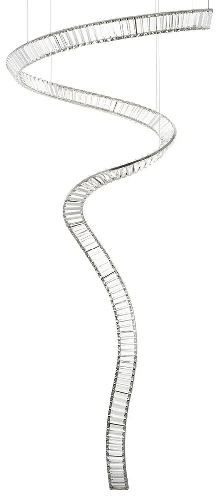 Lustra LED casa scarii design deosebit CHARMES 1A crom