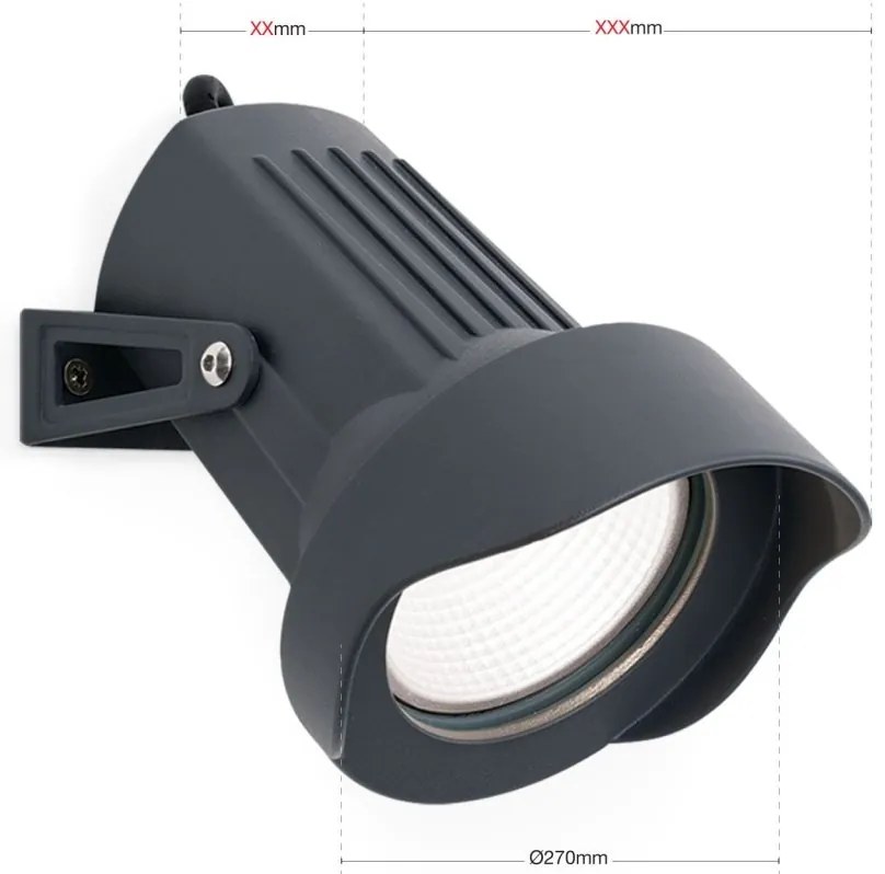 Aplica/Tarus LED iluminat exterior IP65 SPIKE antracit