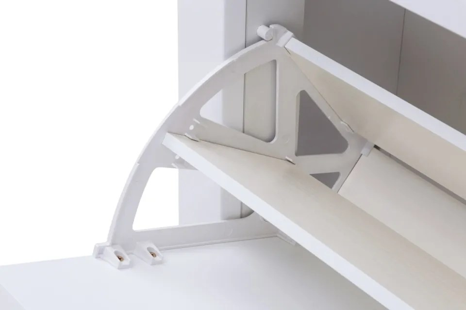 DUlap cu compertiment pantofi, Galineo, ADRK Furniture (Culoare: Alb)