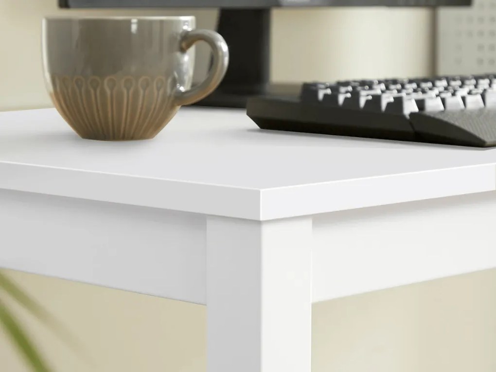 OFERTA Masa de dining alba cu blat alb TESSA 120x60 cm II. calitate