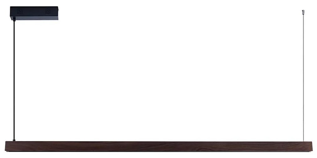 Immax NEO 07302L-LED MADEIRA, lustră suspendată pe cablu, reglabilă, 44W/230V, Wi‑Fi Tuya, 202 cm, finisaj nuc