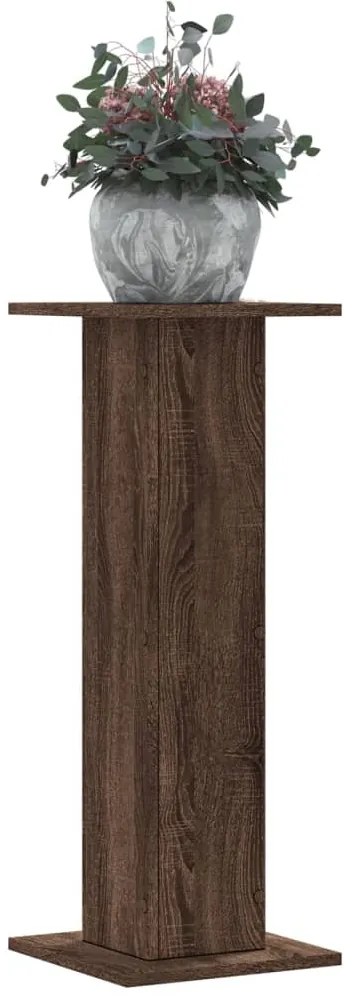 vidaXL Suporturi plante 2 buc. maro stejar 30x30x80 cm lemn prelucrat