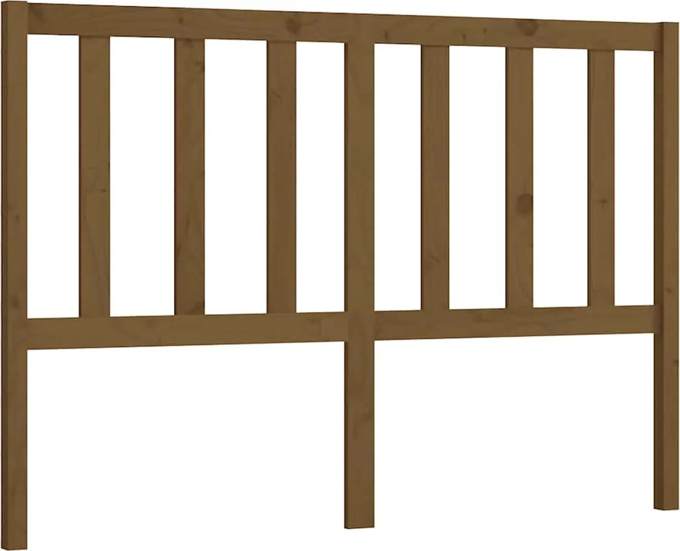 vidaXL Tăblie de pat, maro miere, 141x4x100 cm, lemn masiv de pin