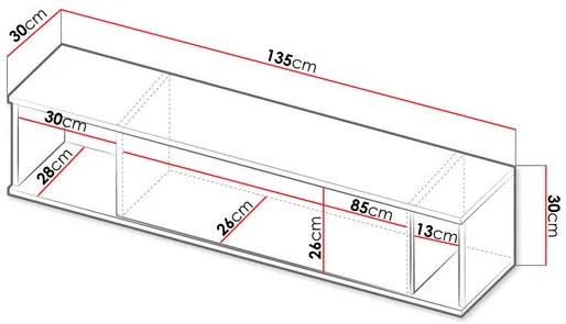 Dulap de perete SZ WISZ Moroneza MR06 (Alb) . 1106313