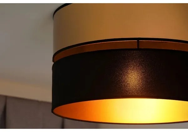 Plafonieră Brilagi ROYAL 1xE27/15W/230V d. 40 cm negru/auriu