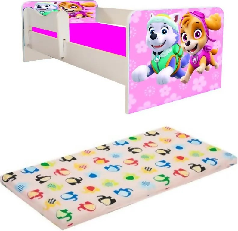 Junior Paw Patrol Pink cu saltea