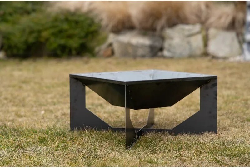 Vento Foc de tabără pentru grădină 70 x 70 x 30 cm, corten CORGARDEN 1015