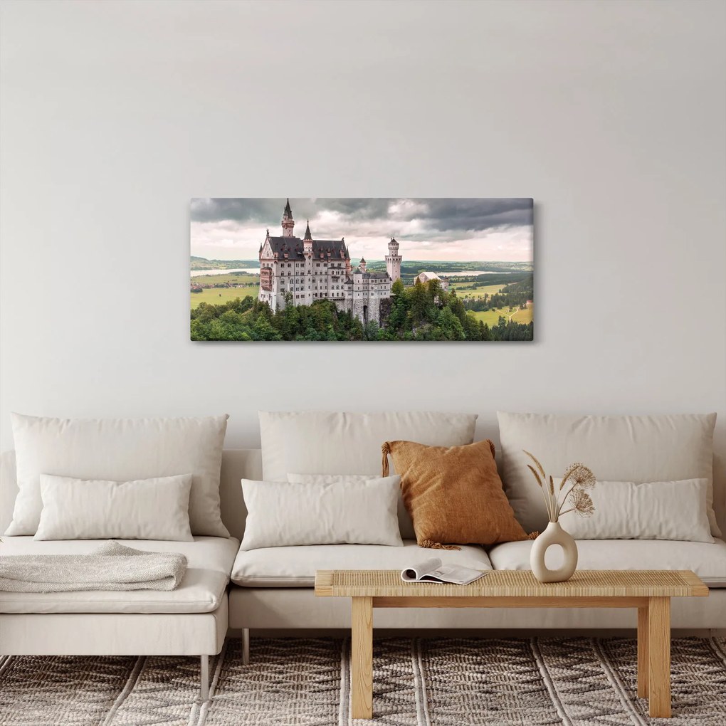 Tablou - Castelul pe stânci (120x50 cm)