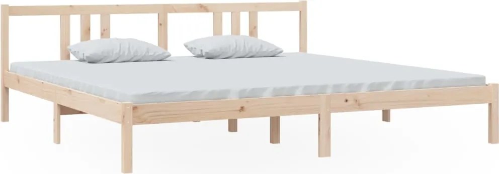 vidaXL Cadru de pat fără saltea, 200x200 cm, lemn masiv