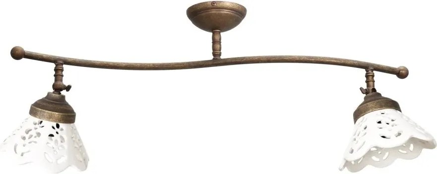 Lustra tavan cu 2 abajure din ceramica directionabile Vintage Soul