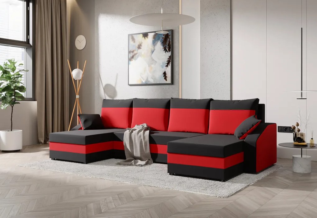 Supermobel Canapea extensibilă în formă de U WELDA, 302x75x138,haiti 17/haiti 0