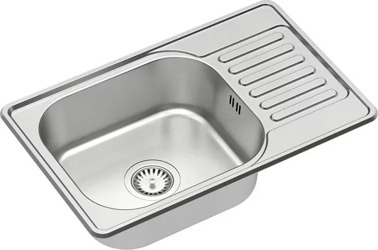 Chiuveta inox incastrata Quadron Pop Eddie 111 inox satinat 66x42 cm