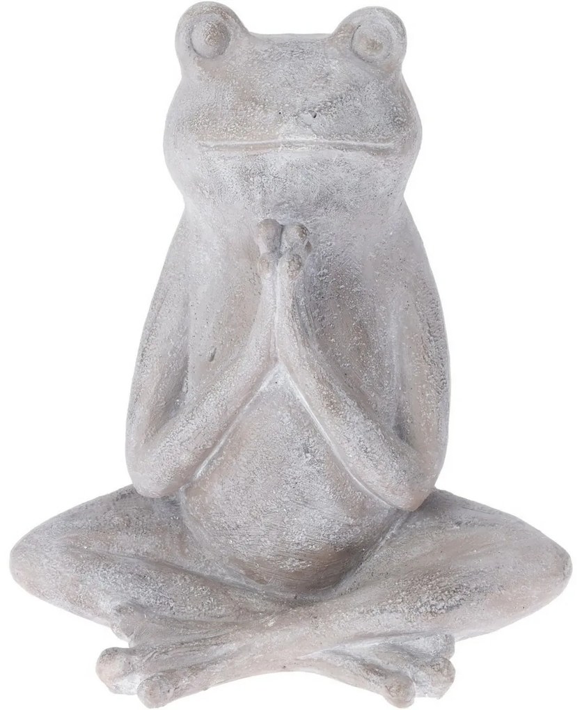 Decorațiune de grădină Broască șezând II, 16 x19,5 x 29 cm
