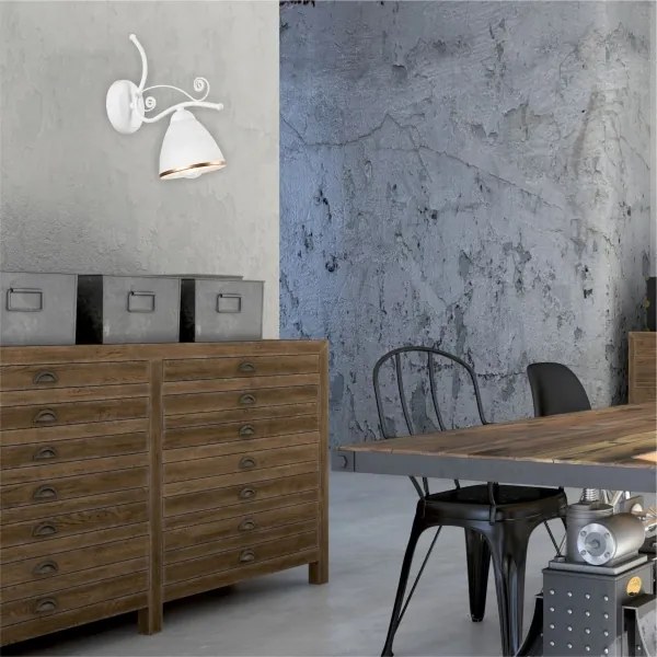 Lampă de perete RETRO II 1xE27/60W/230V alb