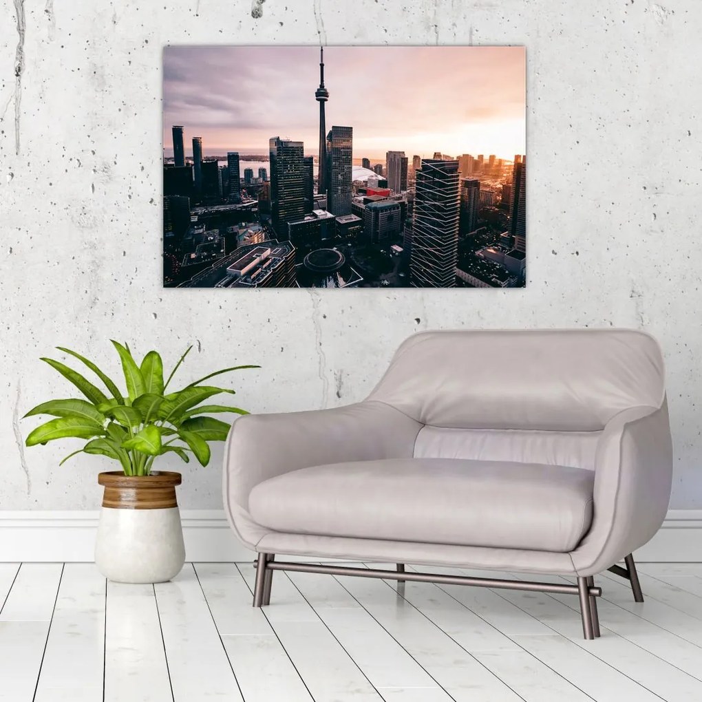 Tablou - Cntru orașului (90x60 cm)
