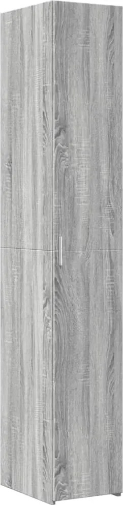 vidaXL Dulap înalt, gri sonoma, 30x42,5x185 cm, lemn prelucrat