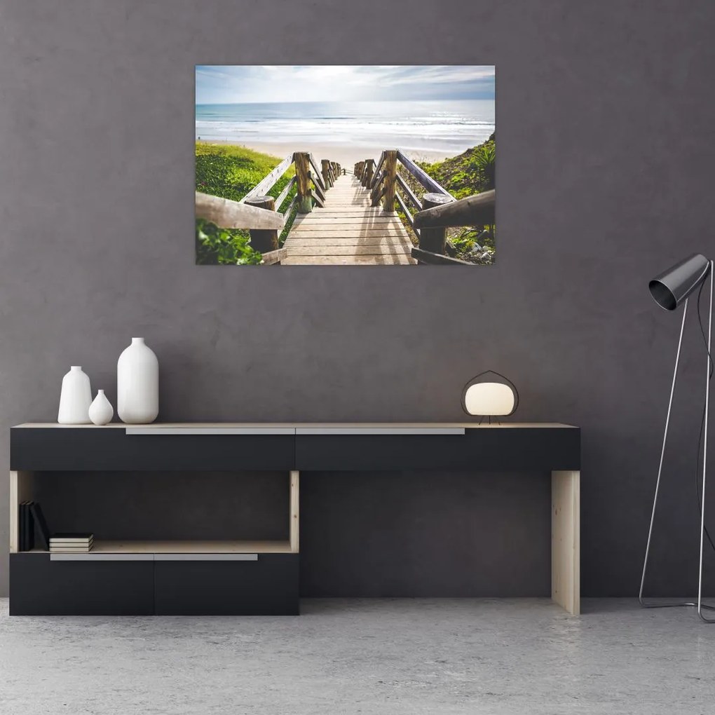 Tablou - Intare pe plaja (90x60 cm)