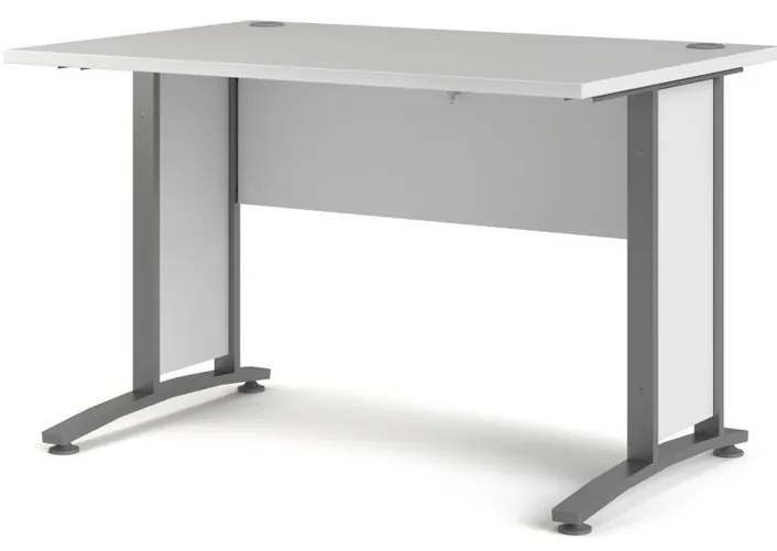 Masă de birou Modulo 120 x 80 cm, alb / gri