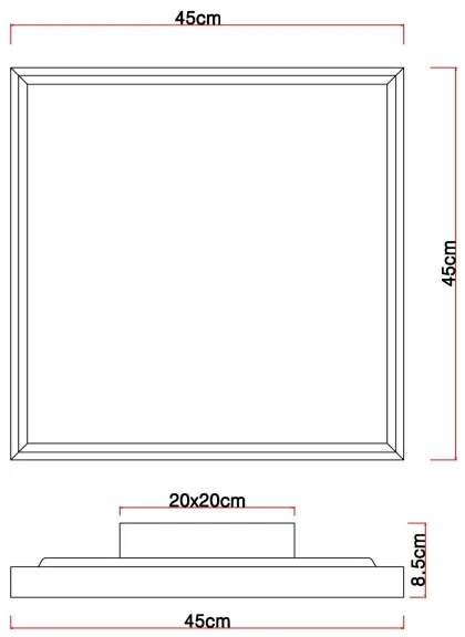 Plafonieră LED CINDERELA LED/24W/230V 45cm 2700/4500/6500K Globo 41595D2