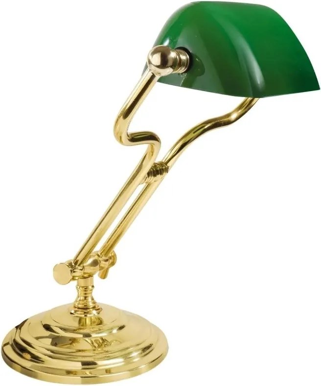 Lampa de birou din alama design clasic Banker