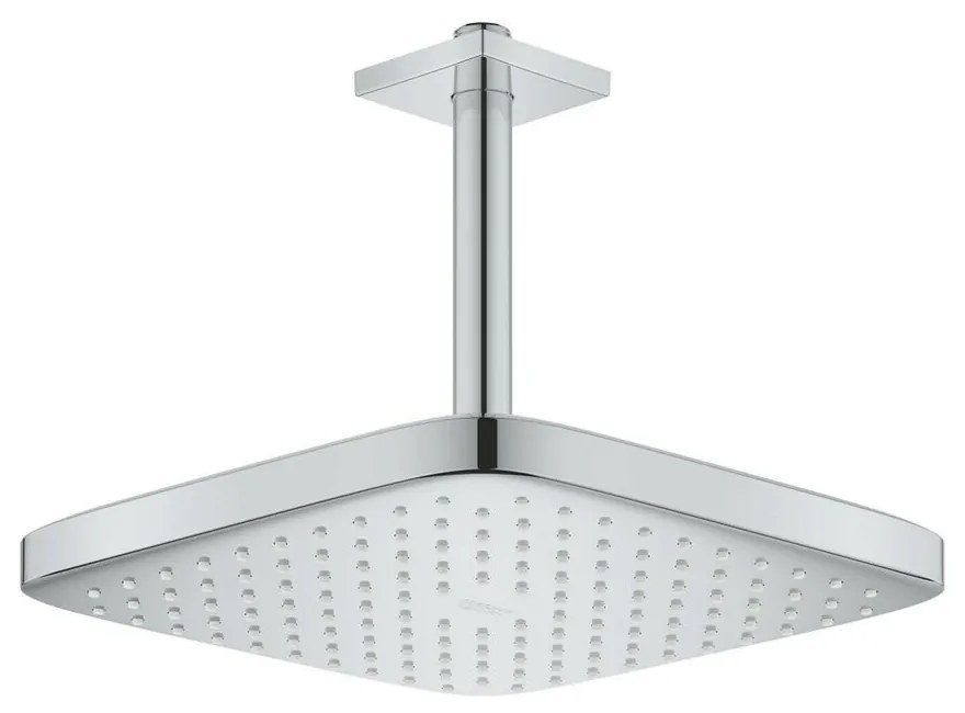 Palarie si brat de dus Grohe Tempesta 250 Cube crom patrata