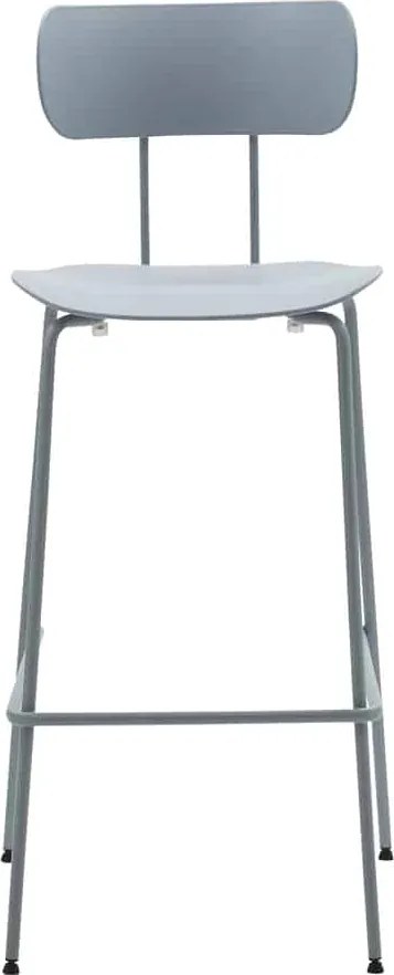 Set 4 scaune metalice BAR MARSIGLIA -HORECA- h 108 cm - ALBASTRU DESCHIS