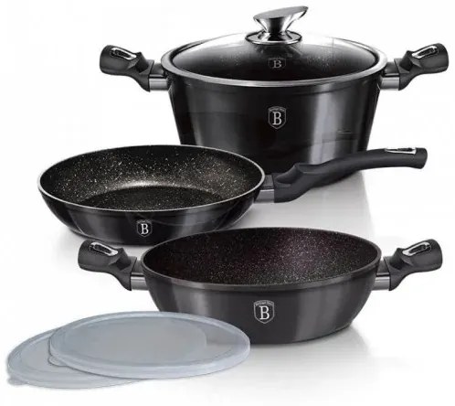 Set Oale marmorate 6 piese Carbon Pro Berlinger Haus BH 6905