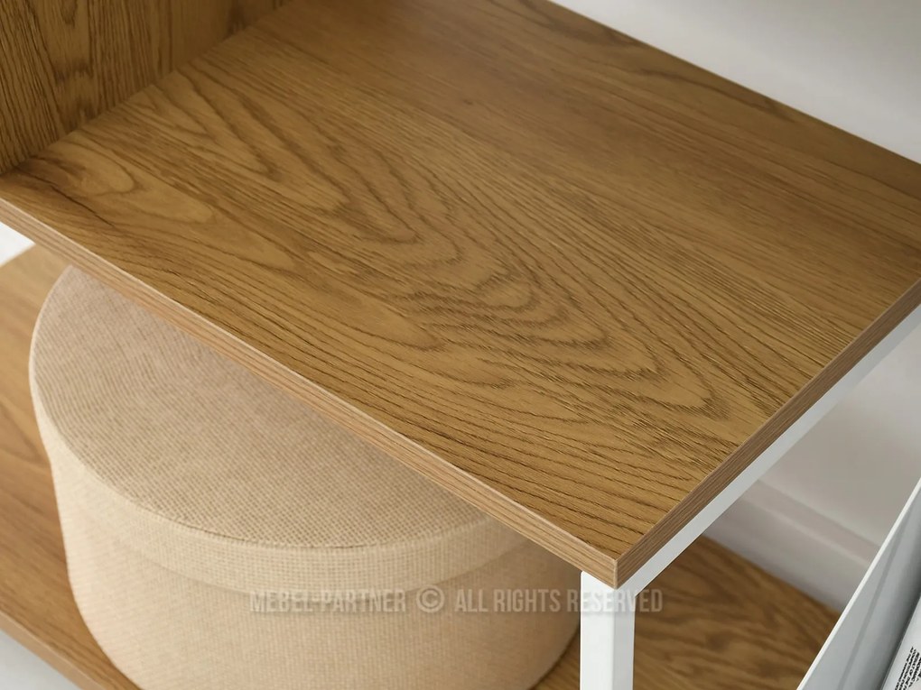 Raft Harp B (stejar + alb). Promo -12%. 1111355