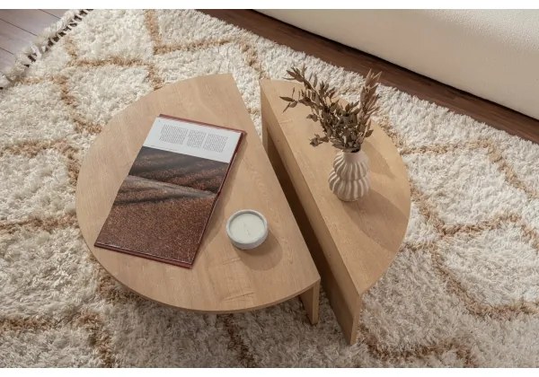 SET 2x măsuță de cafea ORION stejar