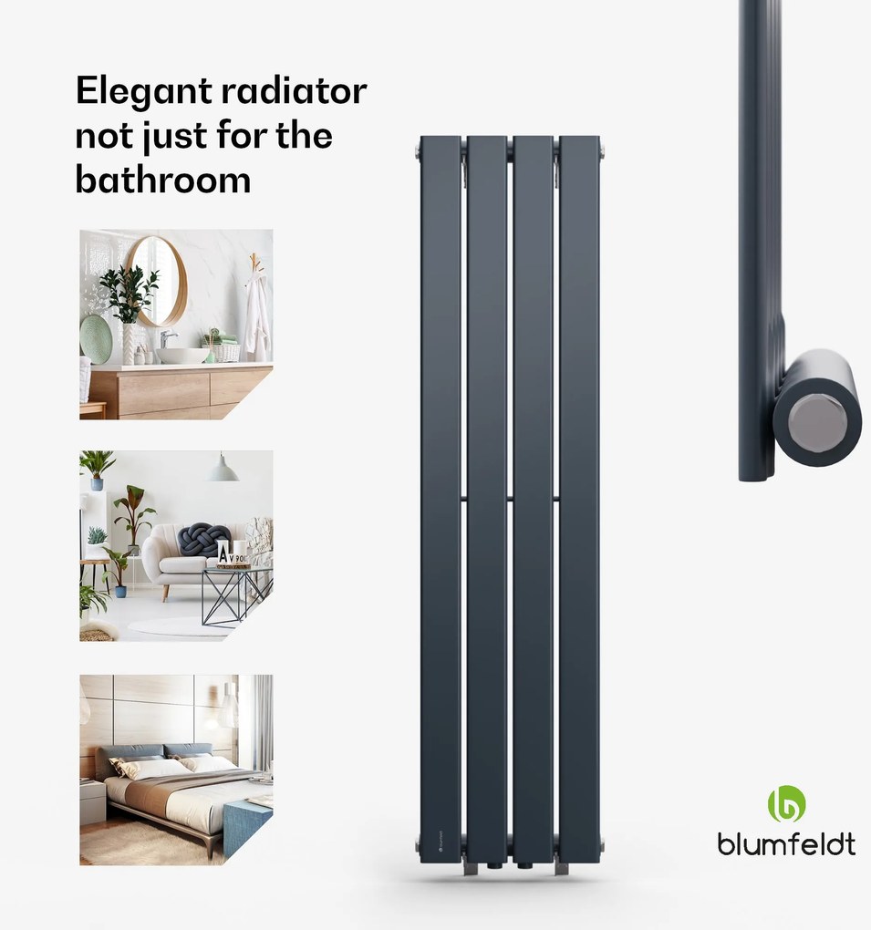 Blumfeldt Ontario, radiator, 30 x 120, conexiune 1/2", montaj pe perete, 733 W