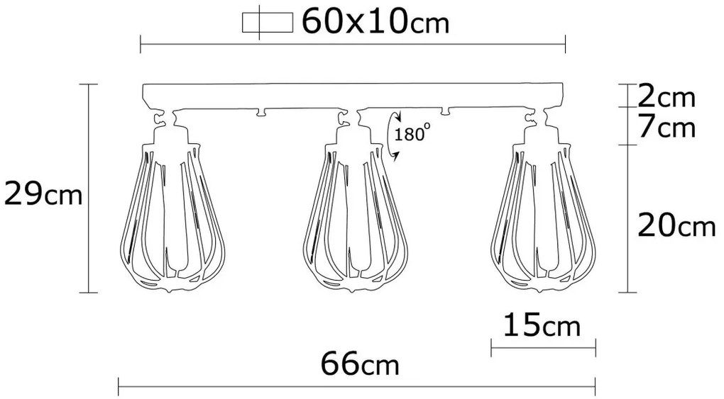 Lustra Fetiye - N-1118 Negru