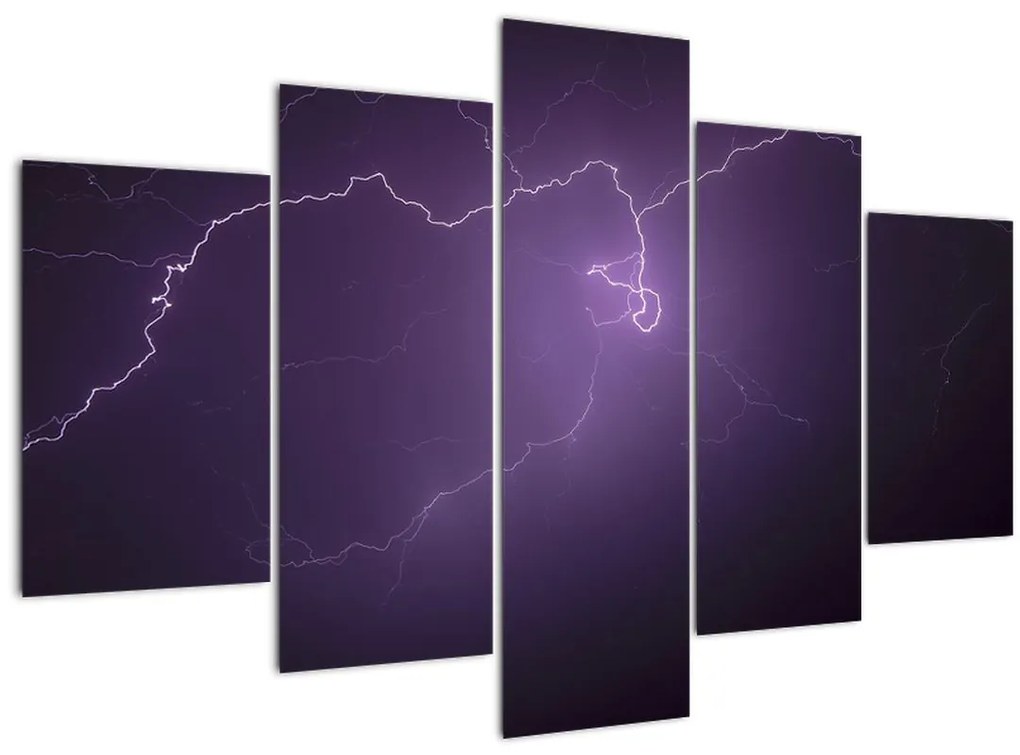 Tabloul cu fulger pe cer (150x105 cm)