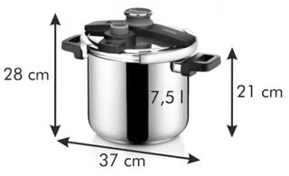 Oală sub presiune Tescoma ULTIMA 7,5 l, 7,5 l