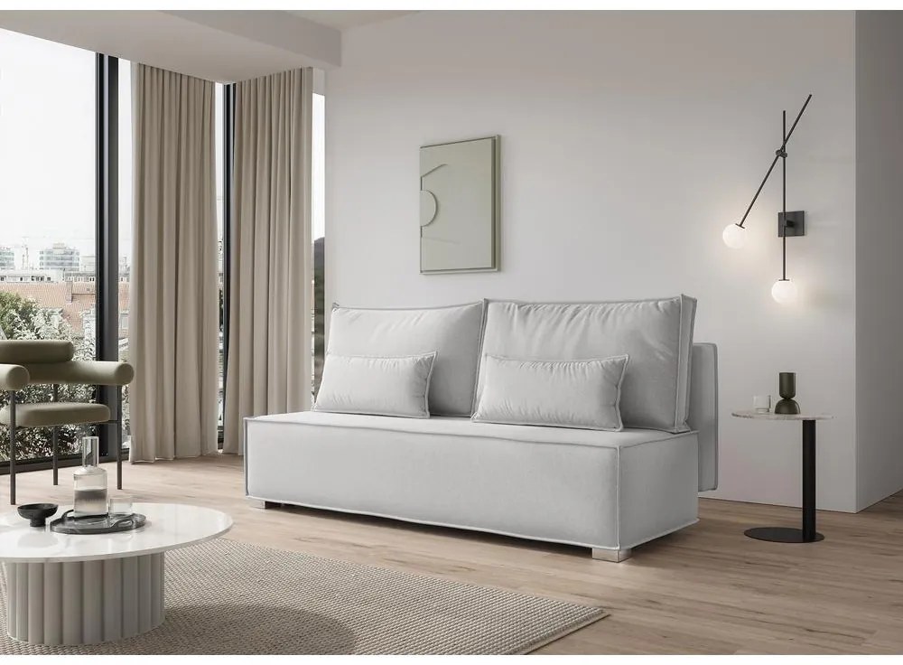 Canapea trei locuri Bale (gri + argintiu). 1099361