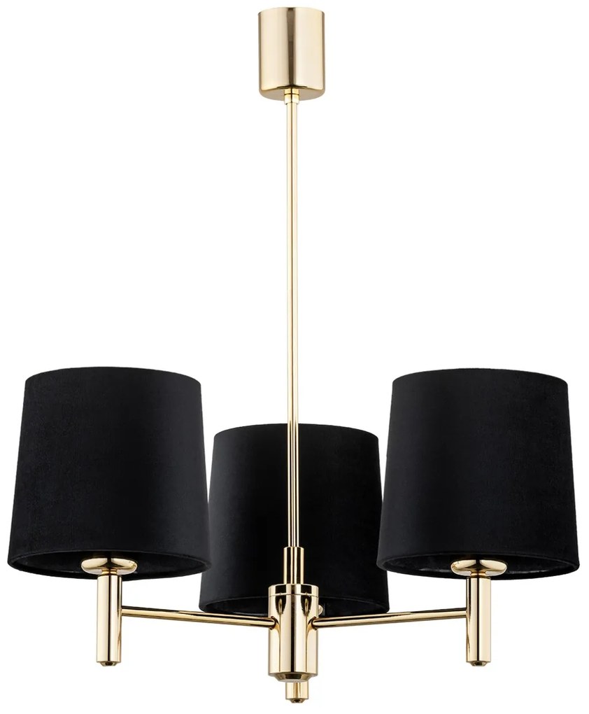 Candelabru modern design elegant PONTE 3L negru