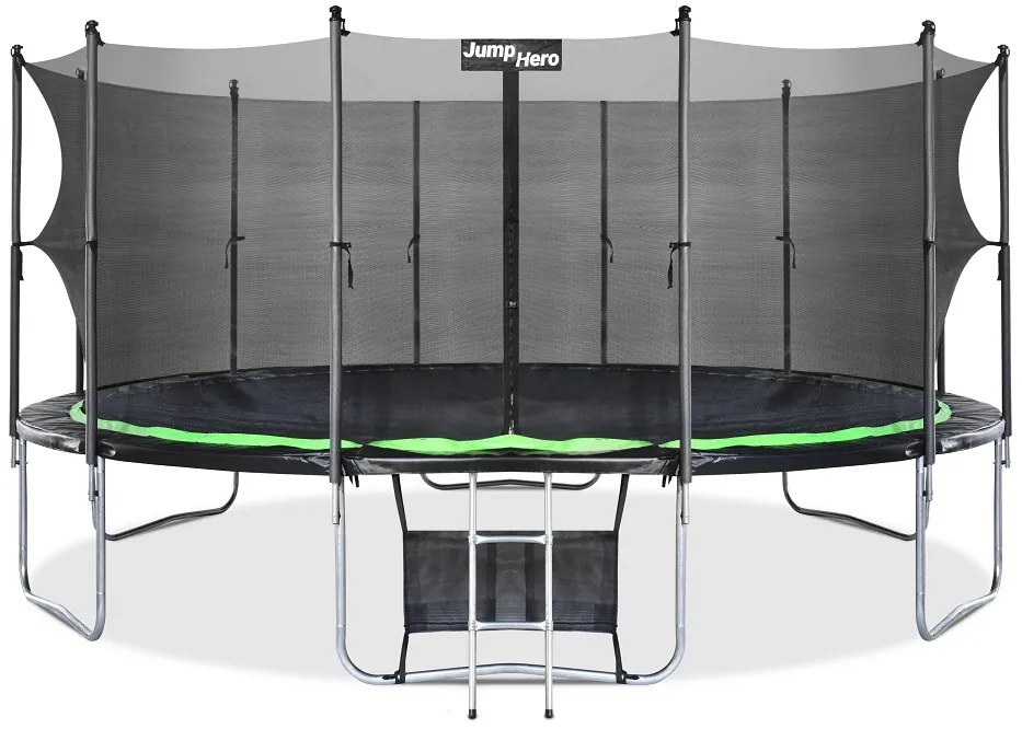 Trambulină de grădină cu plasă interioară 488cm Jump Hero 16FT