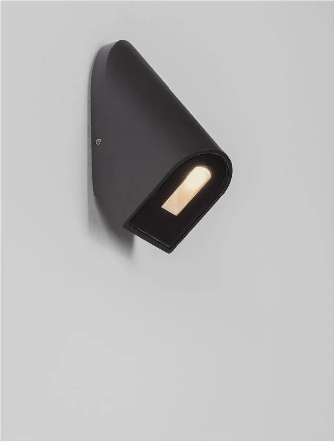 Spot LED aplicat iluminat scari exterior SOREN negru IP65