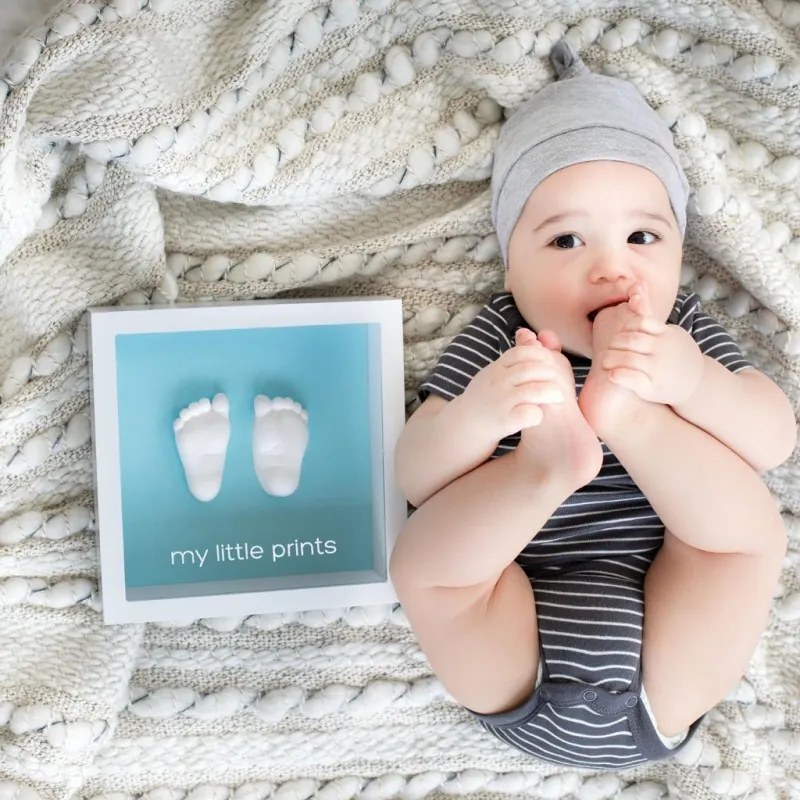 Rama amprenta bebe 3D alba - Pearhead