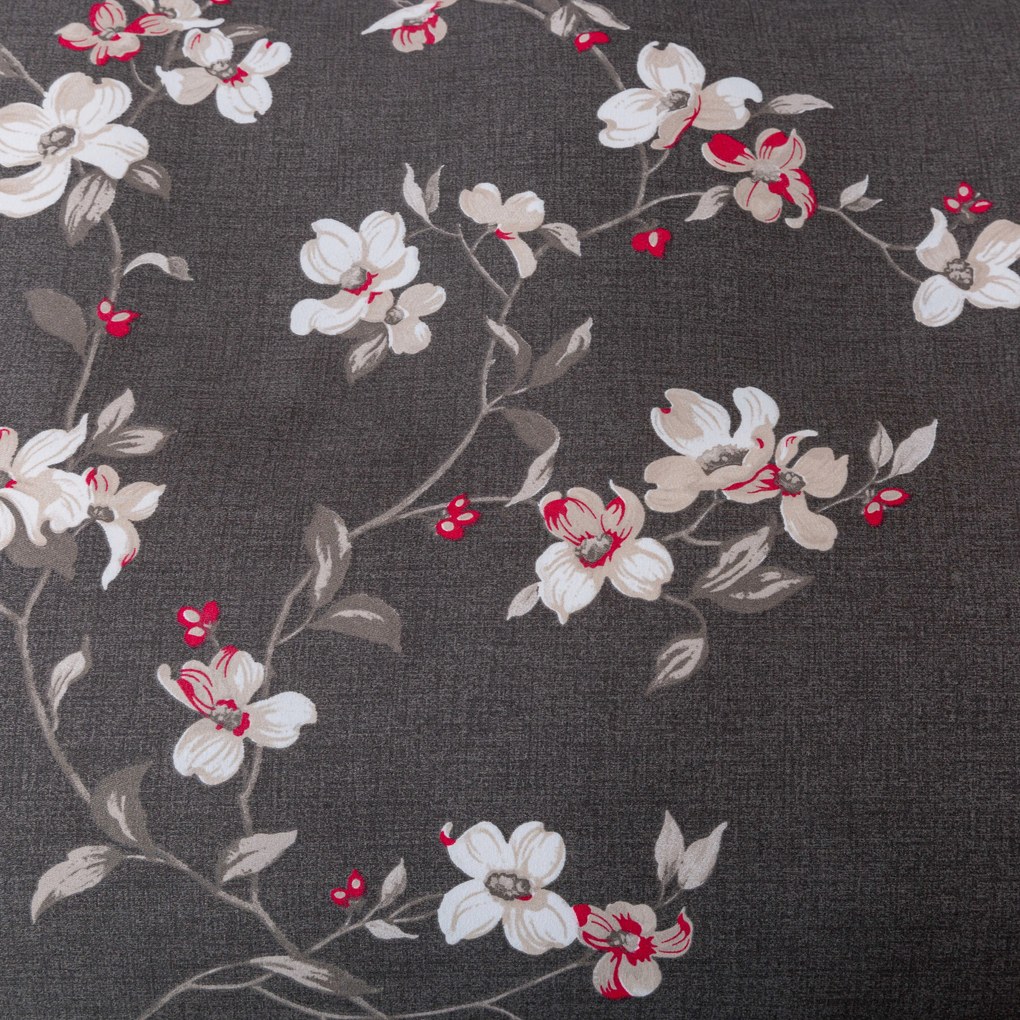 Lenjerie de pat din microfibra flanel BLOSSOM gri Dimensiune lenjerie de pat: 70 x 90 cm | 140 x 200 cm